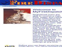 Tablet Screenshot of myfiredispatch.com